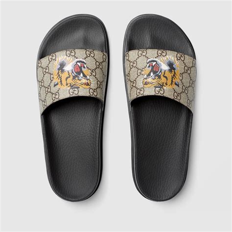 gucci slides tiger replica|tiger slide Gucci supreme.